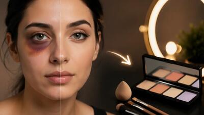 چگونه با آرایش، جای کبودی صورت را کاملا بپوشانیم؟