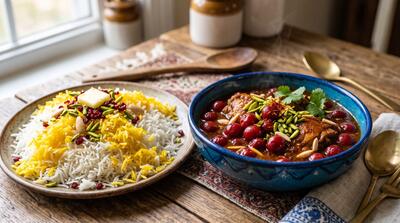 طرز تهیه خورشت آلبالو مجلسی با مرغ + فوت وفن ملس شدن طعم خورش
