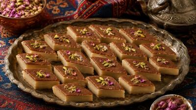  طرز تهیه حلوا خشک دورنگ قزوین؛ شیرینی سنتی و خوش عطر برای پذیرایی و عید