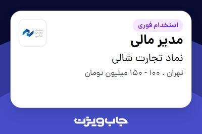 استخدام مدیر مالی در نماد تجارت شالی