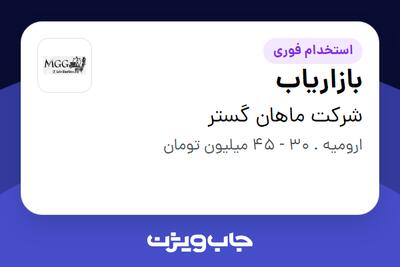  استخدام بازاریاب در شرکت ماهان گستر