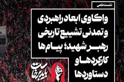 نشست «واکاوی ابعاد راهبردی و تمدنی تشییع تاریخی رهبر شهید»