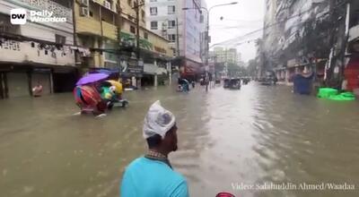  سیل در بنگلادش با ۴۴ کشته و یک میلیون آواره