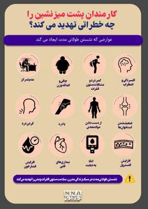 نوراینفو | کارمندان پشت میز نشین را چه خطراتی تهدید می کند؟