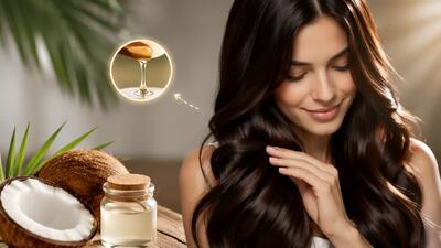 نحوه استفاده از روغن نارگیل برای مو قبل و بعد حمام + مدت زمان استفاده