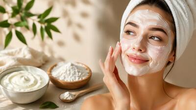  چگونه با ماسک ماست و نشاسته پوستی شفاف و لطیف داشته باشیم؟