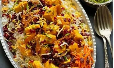  شیرین‌پلو؛ یک غذای شیک و مجلسی با مرغ