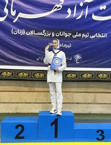  صعود مقتدرانه ساینا خانعلی‌فرد به اردوی تیم ملی با کسب مدال طلا