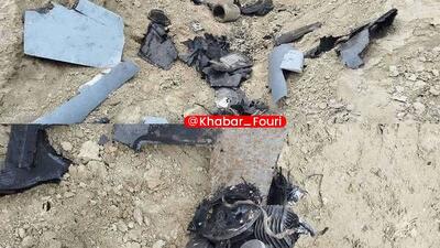تصاویری از پهپاد لوکاس منهدم شده توسط ارتش در بندرعباس