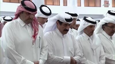  مراسم تشییع پیکر  شیخ حمد امیر پیشین قطر