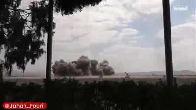  لحظه حمله عربستان به فرودگاه بین‌المللی صنعا