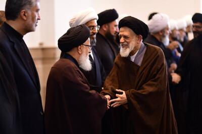  علمای نجف در سوگ رهبر شهید انقلاب+ تصاویر