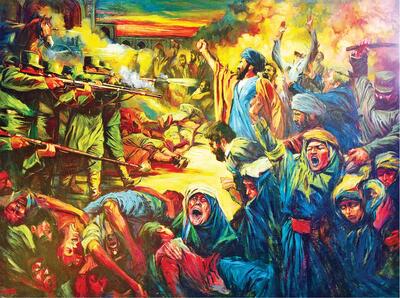  سانسور حمله سرنیزه پهلوی به اوسنه «گوهرشاد» در سینما