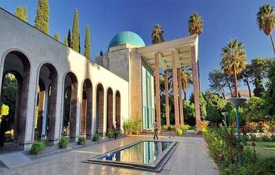  عکس/  آرامگاه سعدی در شیراز، حدود ۶۰ سال قبل