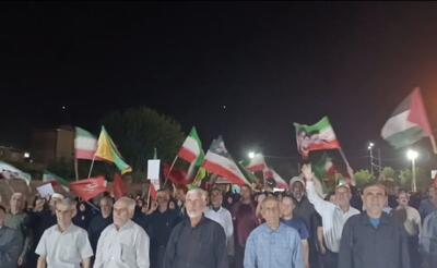  تجمع مردم چرام در صد و سی و سومین شب