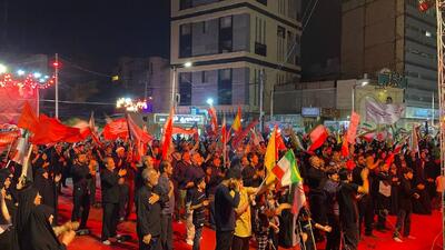  فریاد انتقام و خونخواهی«رهبر شهید» در میدان کوثر کرمان