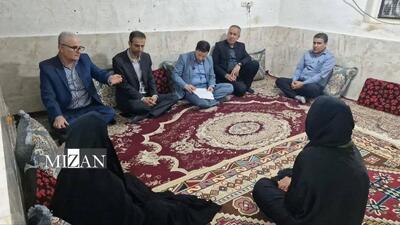  رئیس کل دادگستری بوشهر با ۶ خانواده زندانی نیازمند دیدار کرد