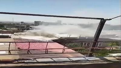  دو مصدوم در آتش سوزی بازار کفاشان تبریز