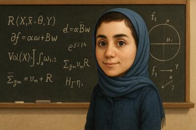  من ملکه ریاضی جهان هستم...