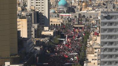  توضیح سپاه امام رضا(ع) درباره علت تغییر مسیر تشییع رهبر شهید در مشهد