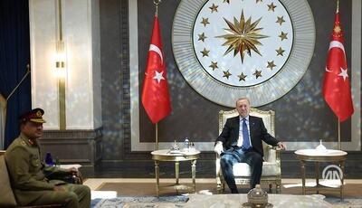 دیدار اردوغان و عاصم منیر در آنکارا