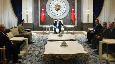  دیدار محرمانه اردوغان و عاصم منیر پشت درهای بسته/ ماجرا چیست؟