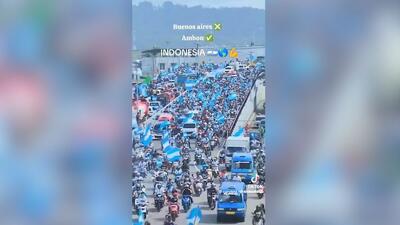  اینجا بوینس آیرس نیست؛ هواداران پرشمار آرژانتینی در شهر آمبون اندونزی