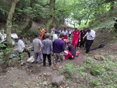  فوت ۳ نفر در اثر واژگونی خودرو در محور اطاقور لنگرود