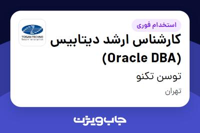 استخدام کارشناس ارشد دیتابیس (Oracle DBA) در توسن‌ تکنو