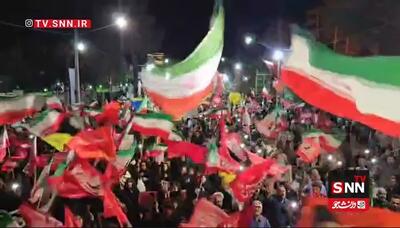 از طنین شعار « تنگه هرمز توی مشتمونه » مردم شهرکرد تا فریادهای کاشمری ها با پرچم های سرخ+فیلم