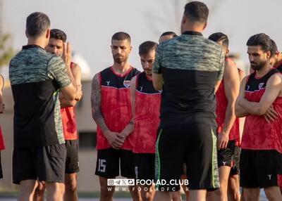 یک پرسپولیسی در تمرین فولاد کتک خورد