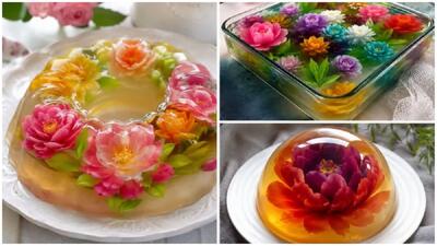  تزیین ژله / ایده های شیک و ساده برای تزیین ژله مجلسی، تولد و مهمانی (عکس)