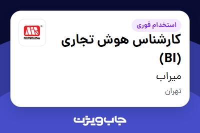  استخدام کارشناس هوش تجاری (BI) در میراب