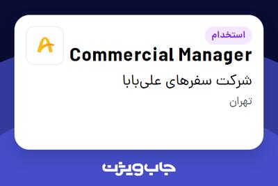 استخدام Commercial Manager در شرکت سفرهای علیبابا