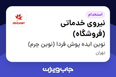 استخدام نیروی خدماتی (فروشگاه) در نوین ایده پوش فردا (نوین چرم)