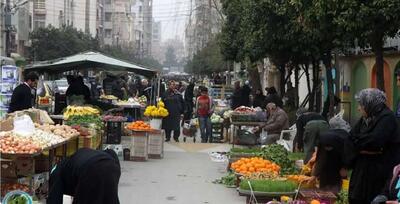  عکس/ بازار شهر ساری در سال ۱۳۰۶