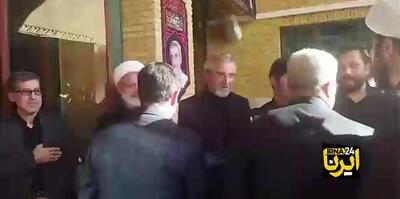  میثم و مسعود خامنه‌ای در مراسم ختم داماد شهید رهبر شهید؛ از میزبانی علی باقری کنی تا حضور چهره‌های دانشگاه امامخ صادق(ع)/ مصباحی مقدم هم بود + عکس