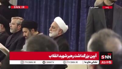  حضور رئیس قوه قضائیه و حجت‌الاسلام سید میثم خامنه‌ای در مراسم بزرگداشت رهبر شهید