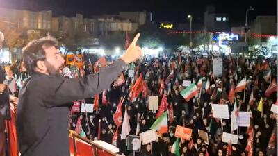  شعار کوبنده امشب قمی‌ها :هی ترامپ می‌کشیمت +فیلم