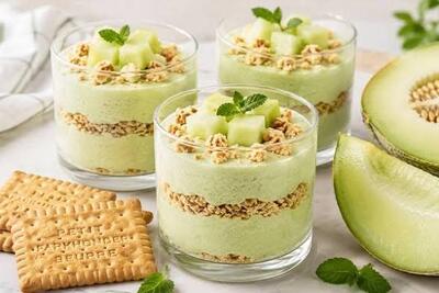دسر طالبی خنک و خوش طعم