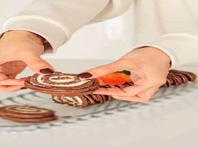 رولت شکلاتی بدون فر و همزن
