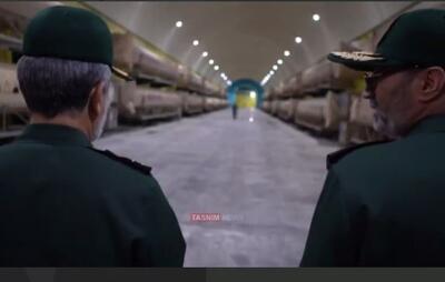 انتشار برای نخستینبار؛ بازدید شهیدان حاجیزاده و محمود باقری از شهر موشکی زیر زمینی
