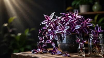راهنمای کامل برای نگهداری و تکثیر گل برگ بیدی بنفش