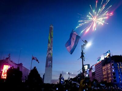  جشن باشکوه هواداران آرژانتین در بوینس آیرس پایتخت این کشور