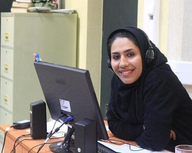  این زن صدای فوتبال شد!
