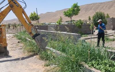  بازگشت ۱۶ هکتار از اراضی کشاورزی بیضا به چرخه تولید با تخریب ۱۵ ساخت‌وساز غیرمجاز