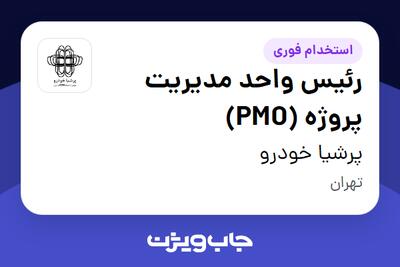 استخدام رئیس واحد مدیریت پروژه (PMO) در پرشیا خودرو