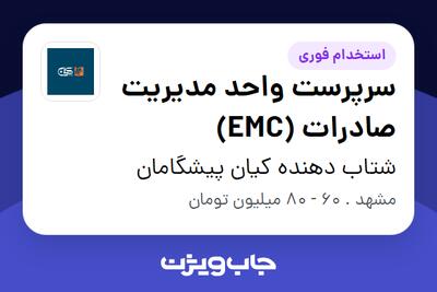 استخدام سرپرست واحد مدیریت صادرات (EMC) در شتاب دهنده کیان پیشگامان