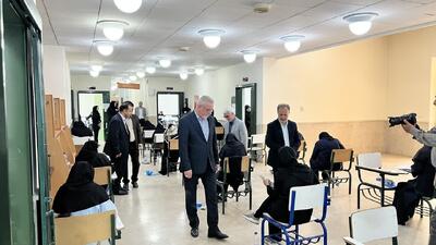  معاون استاندار قزوین از حوزه برگزاری آزمون کارشناسی ارشد بازدید کرد