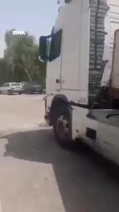  کامیون راننده ۱۰ ساله در هرمزگان متوقف شد + فیلم